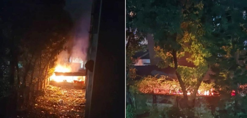 বিজয় একাত্তর হল প্রাঙ্গণে আগুন, দ্রুত ছুটে আসে ফায়ার সার্ভিস